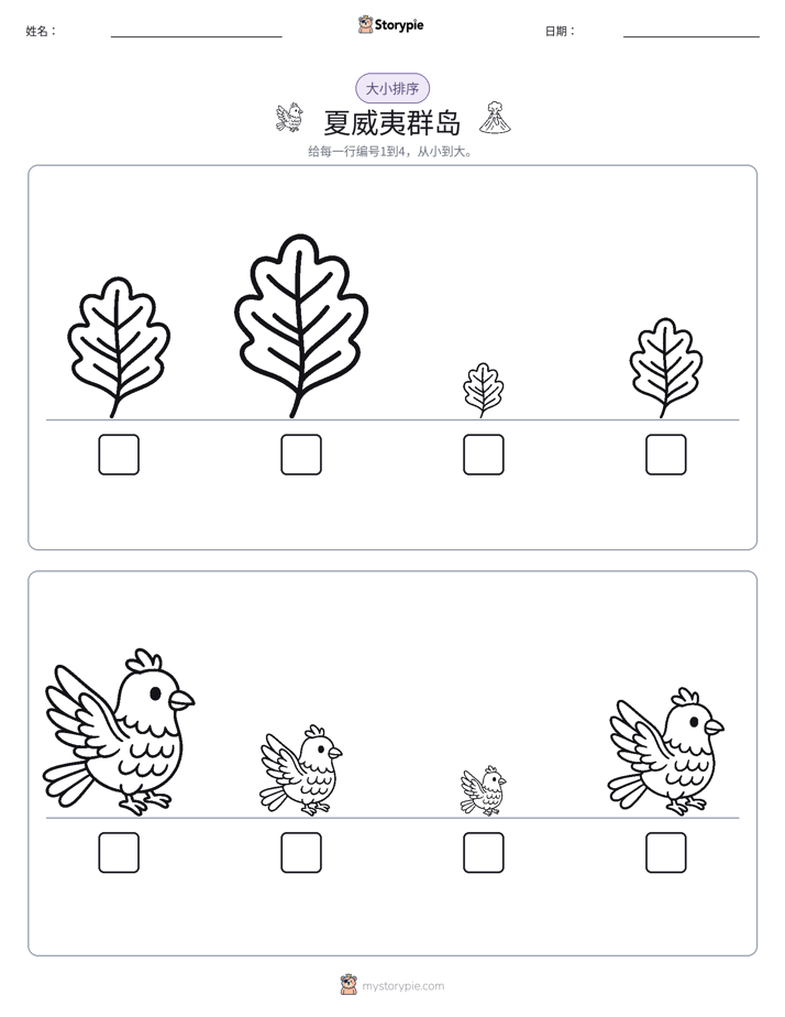 大小排序
