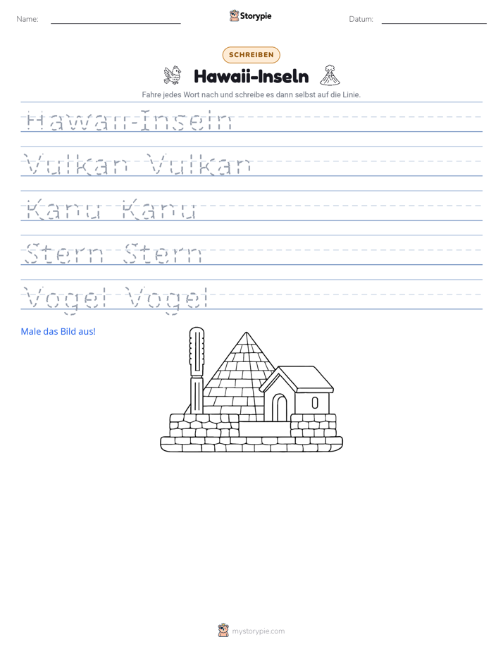 Schreibübung