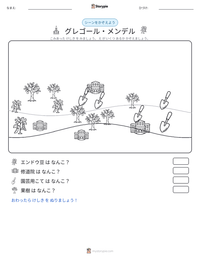 グレゴール・メンデル の印刷可能ワークシートプレビュー
