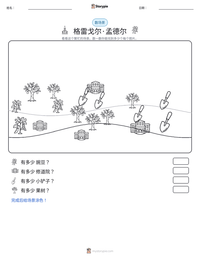 格雷戈尔·孟德尔 可打印工作表预览