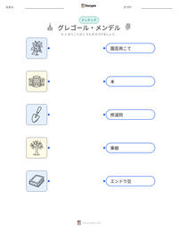 グレゴール・メンデル の印刷可能ワークシートプレビュー