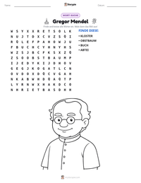 Gregor Mendel druckbare Arbeitsblatt Vorschau