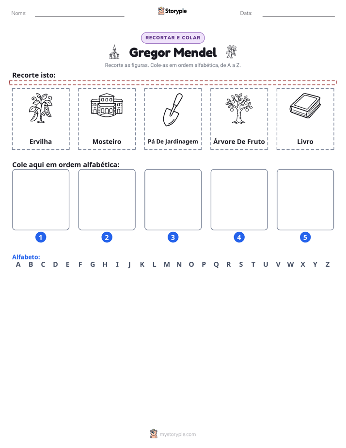 Recortar & Colar Alfabeto