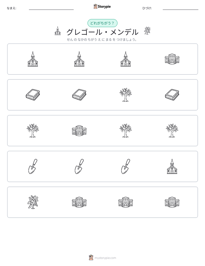 異なるものを見つけよう