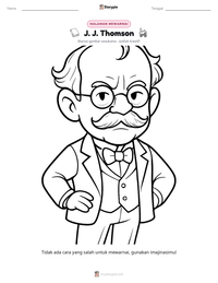 Prabaca lembar kerja cetak J. J. Thomson