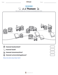 J. J. Thomson afdrukbare werkblad voorbeeld