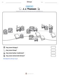 J. J. Thomson yazdırılabilir çalışma sayfası önizlemesi