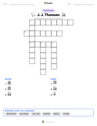 J. J. Thomson printable worksheet preview