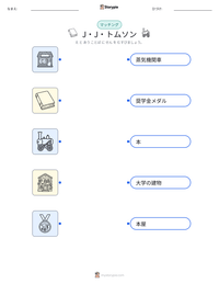 J・J・トムソン の印刷可能ワークシートプレビュー