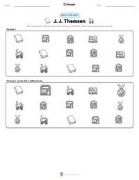 J. J. Thomson printable worksheet preview