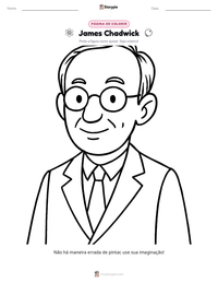 Prévia da folha de atividades imprimível James Chadwick