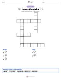 James Chadwick printable worksheet preview