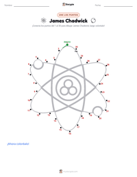 Vista previa de la hoja de trabajo imprimible de James Chadwick