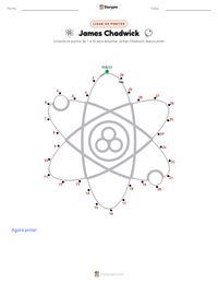 Prévia da folha de atividades imprimível James Chadwick