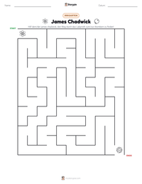 James Chadwick druckbare Arbeitsblatt Vorschau