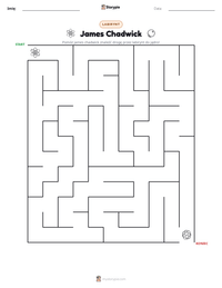 Podgląd drukowalnego arkusza ćwiczeń James Chadwick