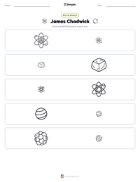 James Chadwick printable worksheet preview