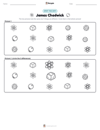 James Chadwick printable worksheet preview