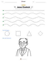James Chadwick printable worksheet preview