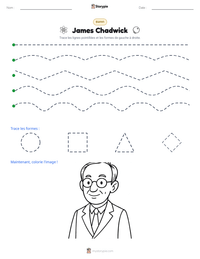 Aperçu de la feuille de travail imprimable James Chadwick
