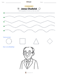 James Chadwick afdrukbare werkblad voorbeeld