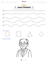 Prévia da folha de atividades imprimível James Chadwick