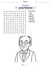 James Chadwick printable worksheet preview