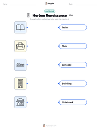 Harlem Renaissance printable worksheet for kids