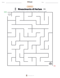 Anteprima della scheda stampabile di Rinascimento di Harlem
