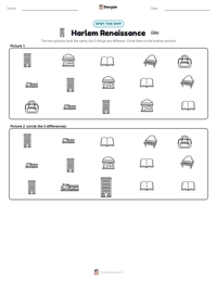 Harlem Renaissance printable worksheet preview