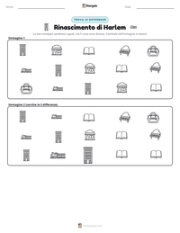 Anteprima della scheda stampabile di Rinascimento di Harlem