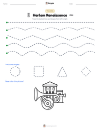 Harlem Renaissance printable worksheet preview