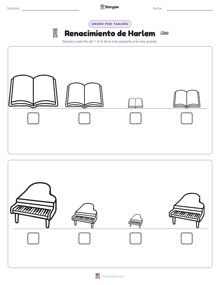 Orden de Tamaños