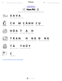 Xem trước tài liệu in sẵn Nam Phi