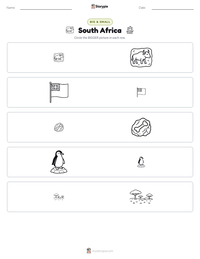 South Africa printable worksheet preview
