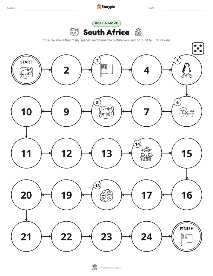 Roll & Move Game