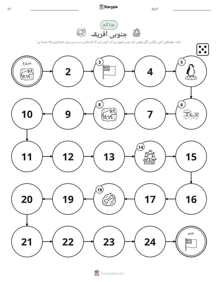 رول اور منتقل کریں کھیل