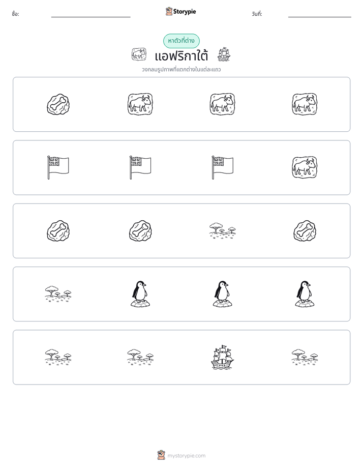 ตัวที่แตกต่าง