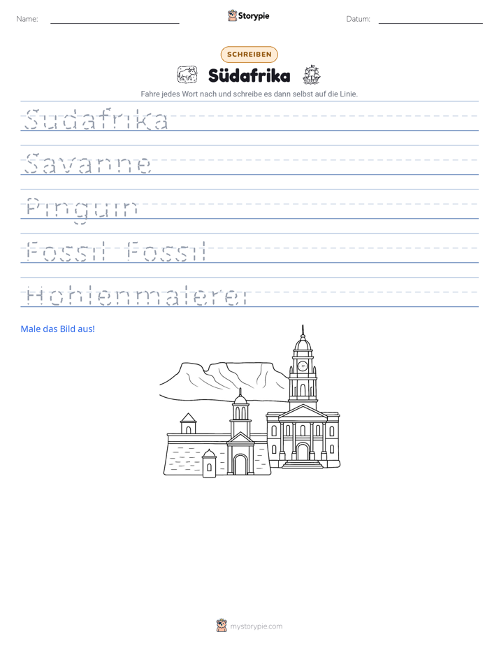 Schreibübung