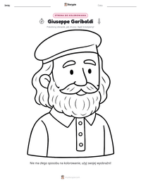 Podgląd drukowalnego arkusza ćwiczeń Giuseppe Garibaldi