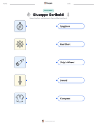 Giuseppe Garibaldi printable worksheet preview