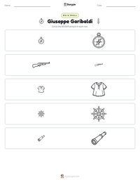 Giuseppe Garibaldi printable worksheet preview
