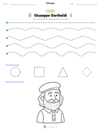 Giuseppe Garibaldi printable worksheet preview