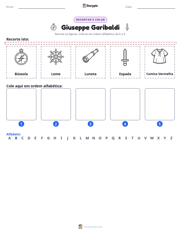 Recortar & Colar Alfabeto
