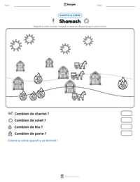 Aperçu de la feuille de travail imprimable Shamash