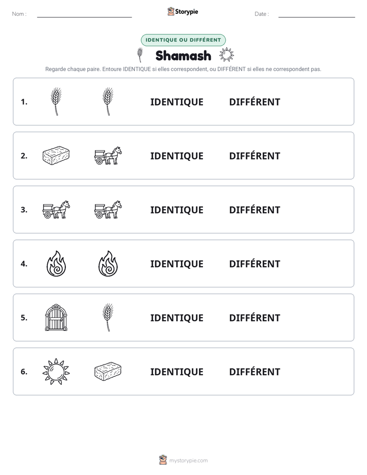 Identique ou Différent