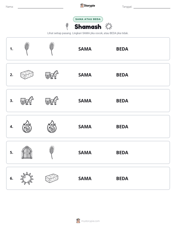 Sama atau Berbeda