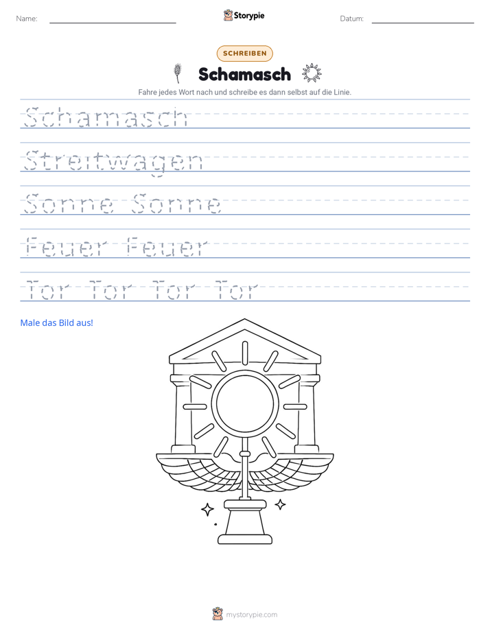Schreibübung
