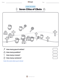 Seven Cities of Cíbola printable worksheet preview