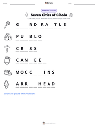 Seven Cities of Cíbola printable worksheet preview